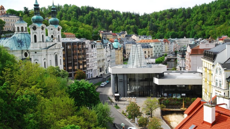 Blízko k tragédii: Mezi lidi v Karlových Varech spadl strom. Na místo jela záchranka