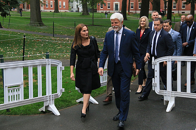 Rusko je odhodlaný agresor, řekl Pavel na Harvardu. Promluvil i o volbách v Česku