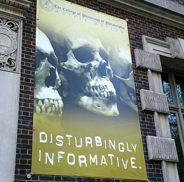Mütterovo muzeum ve Filadelfii stojí mezi vědou a kuriozitami medicíny
