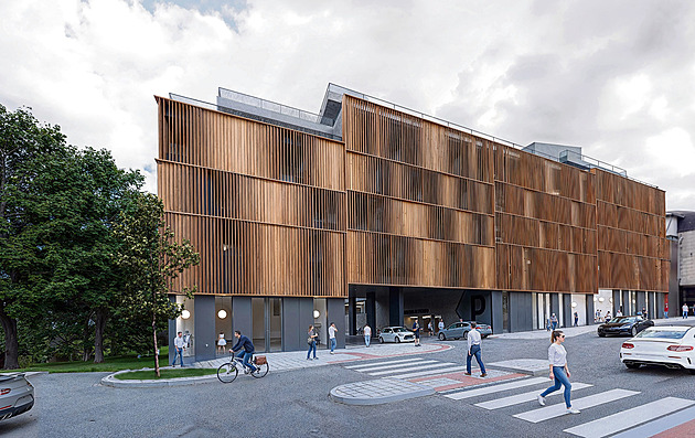 Méně aut, více komerčních prostor. Parkovací dům Icom bude jiný a později