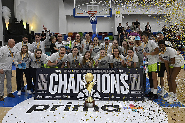 Dominance pokračuje! Basketbalistky USK Praha smázly Žabiny a slaví 16. titul v řadě