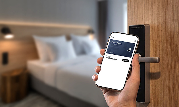 OREA zavádí mobilní hotelové klíče. Host pokoj odemkne telefonem